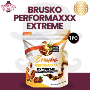 Brusko Maca Extreme Instant Coffee – Herbal Stamina & Energy Booster 100% Natural Coffee for Men