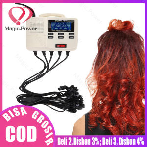 Kecil Portabel Digital PTC Pemanas Rambut Mesin Pengeriting Permanen dengan Rol Rambut Styling Alat Peraturan Eropa 220V