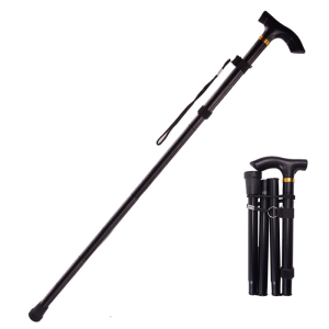 Foldable Aluminum Walking Cane for Elderly Adjustable Height Non Slip Rubber Base Tungkod