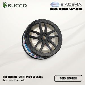 BUCCO Air Spencer Holder & Vent Clip Set | Premium JDM Wheel Car Freshener Holder | 3D Replacement Caps for Eikosha & Ikeda | TE37 CE28 Enkei Rim Designs | Ultimate Auto Interior Upgrade
