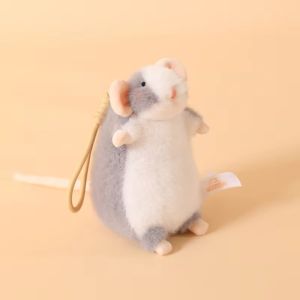 HORAC Thú nhồi bông Đồ chơi nhồi bông hình chuột 15/21CM Bag Charn dây chuyền hình con chuột Quà sinh nhật Dễ thương Thú nhồi bông hình con chuột Quà tặng hài hước