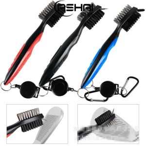 ASHAI 1PC Golf Club Brush Golf Groove Cleaning Brush 2 Sided Golf Putter Wedge Ball Groove Cleaner Kit Cleaning Tool Gof Accessories