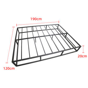 IGO Metal Bed Frame Steel Bed Frame Full Double Bed 120cm King Bed Durable Bed Frame Iron Frame Bed No Bed Head