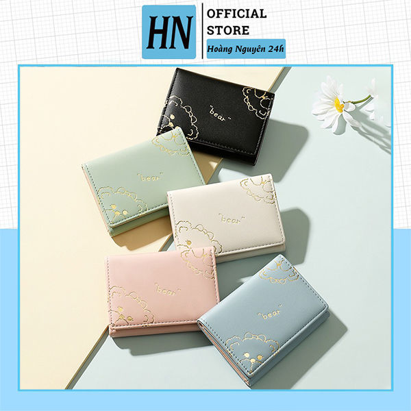 Ví Ngắn Nữ Gấp Ba Nhỏ Gọn Đựng Thẻ BEAR V580 Kiểu Dáng Dễ Thương ...