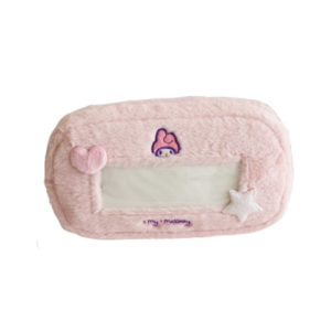 ROBERTA Large Capacity KT Cat Plush Pen Bag Cinnamoroll Melody Kuromi  Plush Pencil Pouch Cartoon Zipper Kawaii Pencil Case Student