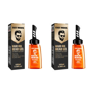 East Moon เจลน้ำมันใส่ผม2 In 1สำหรับผู้ชายจัดแต่งทรงผมผมนุ่มแคร์100มล.