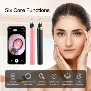 Mini Endoscope Pen HD Camera Skincare Tools Blackhead Remover Acne Needle Comedos Extractor Deep Pore Cleaner Skin Care Pimple Removal Tool