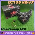 ♫Zhipat Yamaha LC135 LC V2 V3 V4 V5 V6 V7 Head Lamp LED Lampu Depan HeadLamp Head Light LC 135 H4 Socket 135LC LC NEW V2♛. 