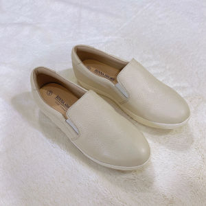 GIÀY nữ slipon cao cấp da bò thật BINNA-23 giày da êm mềm đế bằng chống trơn trượt bảo hành keo đế 2 năm