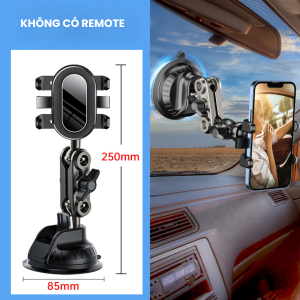 Giá Đỡ Điện Thoại Ô Tô Hít Kính Chân Không Cao Cấp – Xoay 360° Kẹp Điện Thoại Quay Video Chụp Hình Livestream Đa Năng