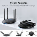 WAVLINK AC1200 Dual Band 5 GHz + 2.4 GHz WiFi Router, Wireless Internet Router for Home and Gaming with WAN/LAN Gigabit Ethernet Ports, 4 x 5 dBi High-Gain Antennas, Supports Router / AP / WISP Mode. 