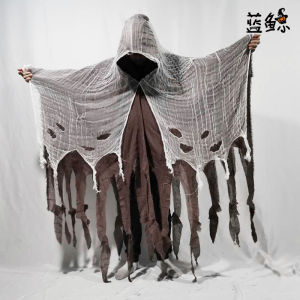≮927≯ Halloween cloak witch costume Grim Reaper costume ghost house outfit spooky costume prank costume costume props