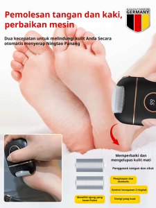 Alat Penghalus Kaki Elektrik Mesin Penghilang Kulit Keras Penghilang Kulit Mati dan Kapalan Mesin Perawatan Kaki dan Manikur Mesin Pengelupasan Kulit Kaki dengan Tampilan Digital
