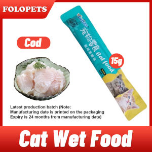 FOLOPETS 15g Cat Treats Cat Food Fresh Wet Food Pet Snacks Fattening Snacks Cat Snacks Training Reward
