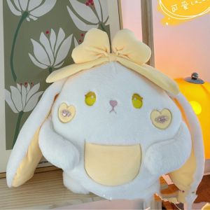 NTL B065 Balmut Bunny Cute Telinga Panjang / Boneka Bantal Selimut 3in1