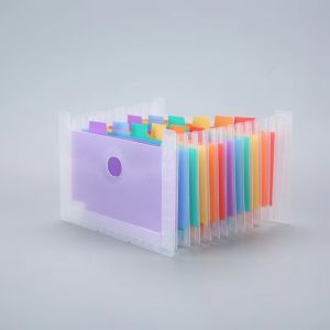 K9SEQ A6 Organ Bag 13 Grid Indexed Standing Design Bill Storage Bag Capable Large Capacity Document Organizer Bag Home Organization