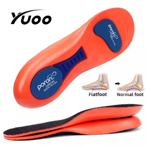 Yuoo 1Pair Orthotic Insole Arch Support Flat Foot Health Shoe Sole Pad insoles for Shoes insert padded Orthopedic insoles for feet