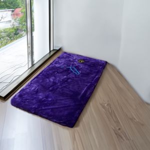 Sajadah Bulu Rasfur polos anti slip  115x65x4.5cm /bintik super / motip kabah kabah