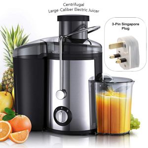 Household Centrifugal Large-Caliber Electric Juicer Adjustable with Juice Jug and Pulp Container | Instant Fruit Juice