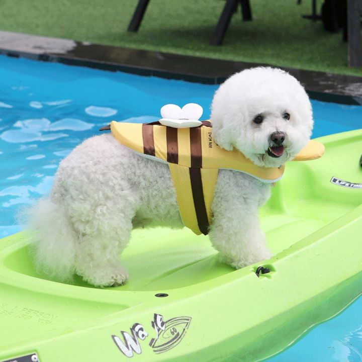 GOIDF Waterproof Little Bee Dog Swimsuit Polyester Breathable Dog ...