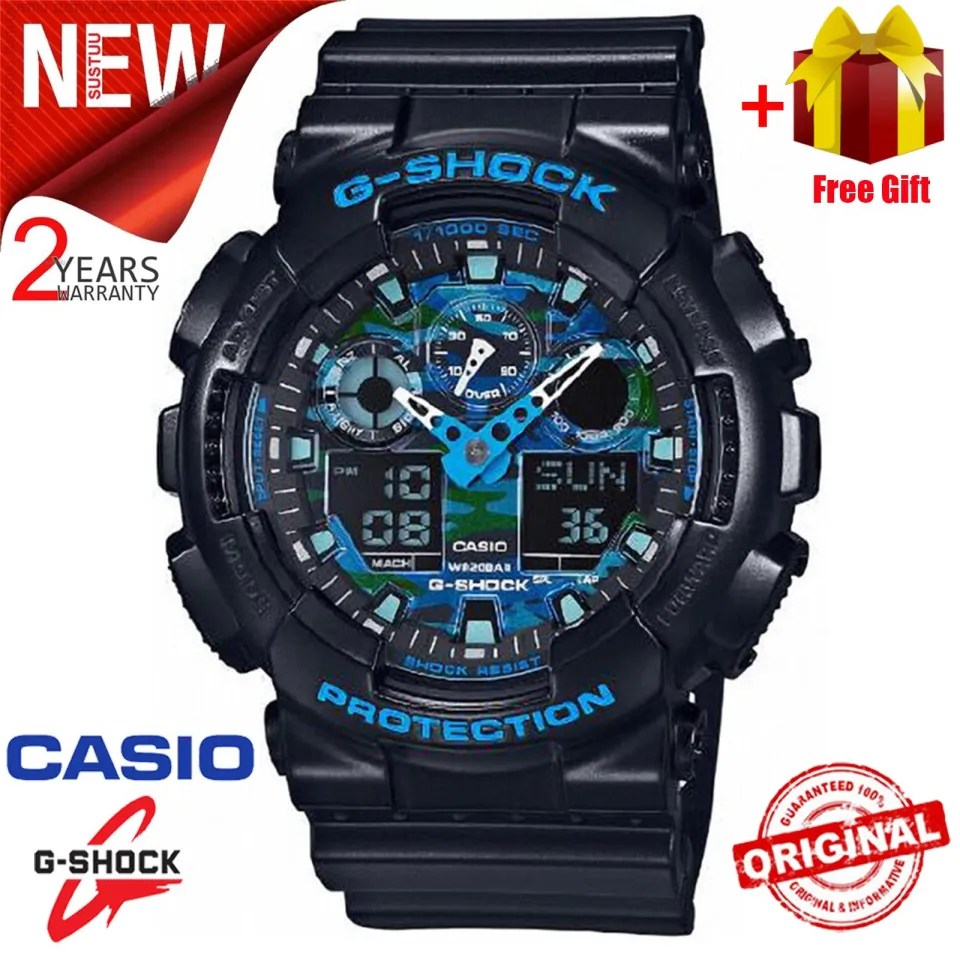 Ready Stock) Original G Shock GA-100CB-1A Men Sport Digital Watch