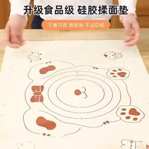 Quivlox Silicone Baking Mat Non Slip Non Stick Heat Resistant Reusable Tahan Lama Pastry Dough Rolling Kitchen Baking Sheet
