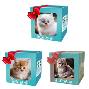 Intelligent Furry Robot Cats Doll with Walking Barking Tail Wagging Simulation Movement Design for Baby Comforting