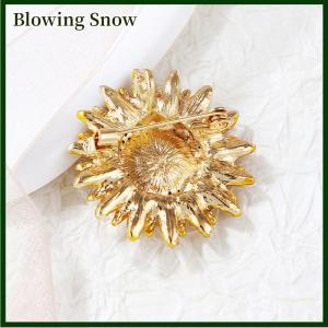 Blowing Vintage Collecting Beauty Flower From Sunflower Brooches For Women Girl Party Wedding Brooch Pins Gifts