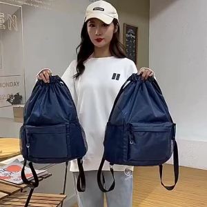 Outdoor Ultralight Backpack Football Basketball Bag String Drawstring Hiking Gym shoulder  Sport bag