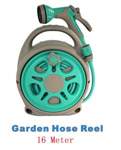 16M Garden Hose Reel Set Watering Sprinkler Spray Gun Water Cleaning Car Wash Floor {SG Store}