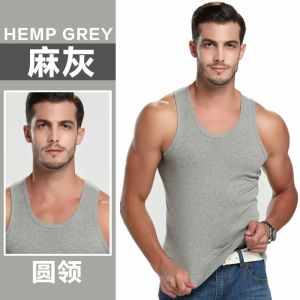 100% polyester Mens Vests Mens Slim Fit Sports Slim Strap Sleeveless Tight Sweatshirt 1/3 Pack