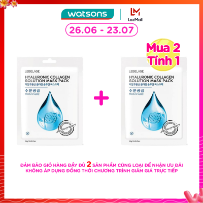 [MUA 2 TÍNH 1] Mặt Nạ Lebelage Hyaluronic Collagen Solution Mask Pack Moisture Supply Chiết Xuất Từ Collagen 25g