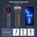 GOOJODOQ Mini Fan Rechargeable Strong Wind 100 Gear Wind Speed Fan Mini Electric Fan Digital Display Adjustable Turbo Portable Handheld Fan for Outdoor Sports. 
