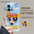 (With Free Holder) Hontinga Casing Case For VIVO Y29 Y19S V40 Lite Y200 5G Y100 Y200e 5G V30 Pro V30e 5G V25 V25E V27 Pro V27E V29 Y01 Y01A Y02S Y12 Y12A Y12S Case Cute Powerpuff Girls Soft Silicone Wavy Rubber Cases Phone Case Softcase Casing. 