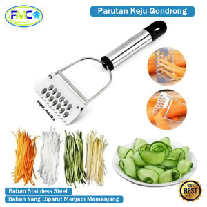 Parutan Keju Gondrong Parutan Sayur Multifungsi Cheese Grater Bahan Stainless Hasil Parutan Panjang Parutan Keju Rapunzel Stainless Steel Parutan Wortel Buah Sayur Coklat
