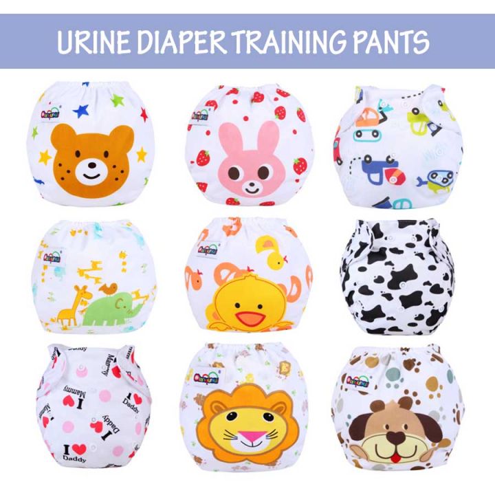 Baby Infant Diaper Training Pants Waterproof Pants Kid Reusable Urine ...