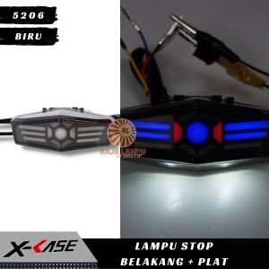 LAMPU STOP 3 IN 1 5206 PLUS BREKET PLAT NOMOR STOPLAMP UNIVERSAL MOTOR