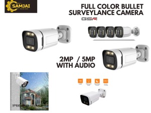 Full Color CCtv Camera 5MP 2MP full HD smart human detection security surveillance video bullet cam