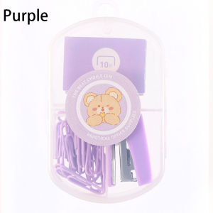Mini Stapler With Staples Student Stationery Set Graphic Staple Binding Combination Tools Office Stationery Supplies With school supplies student childern cute Bookbinding Stationery