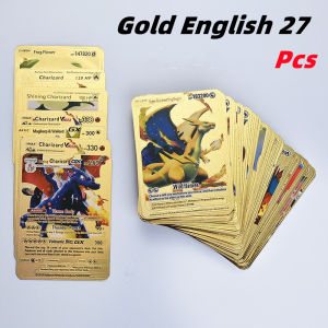 【Fast Delivery In Stock】Pokemon Cards English Version Charizard Pikachu Trainer Card Game Collection 27/54pcs Toys Card Collection Pokemon Cards Leisure Toys Child Gift
