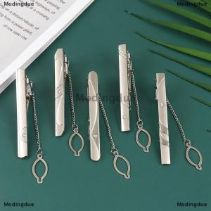[COD] Modingdue 1Pc New Men Necktie Tie Clip Stainless Steel Plain Clasp Bars Pins Clips
