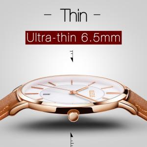 Đồng Hồ Nam Olevs Đồng Hồ Da Công Sở Nam Mỏng Đồng Hồ Đeo Tay Thạch Anh Nam Đồng Hồ Ngày Đơn Giản Đồng Hồ Nam Jam Tangan Lelaki