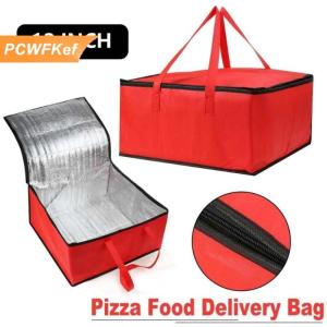 【PCWFKef】 Không thấm nước cách điện Túi Cooler gấp Dã Ngoại giỏ nước đá gói uống hộp nhiệt ăn trưa Túi xách tay thực phẩm giao hàng túi bánh pizza Túi