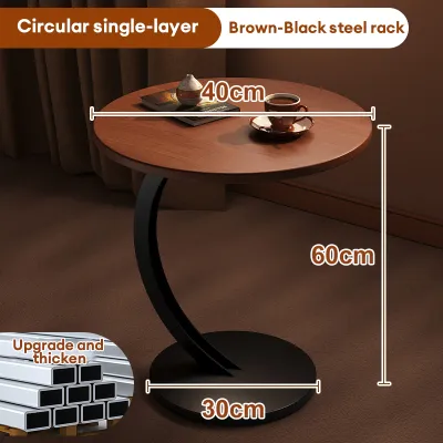 LALA Coffee Table Simple Living Room Light Luxury Side Table Home Small Side Table Bedside Cabinet Mobile Small Household Coffee Table边几床边桌