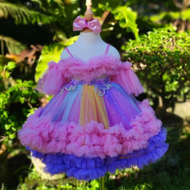 sachin and babi light blue dress NIEWTR Baby Girl First Birthday Outfit Smash Cake 1st Birthday Dress  Butterfly Dress Fairy Dress Toddler Wedding Flower Girl Dress(A09-Purple,3-4  Years)
