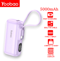 Yoobao Q11 5000mAh Power Bank Mini Size Design Fast Charging with Digital Display. 