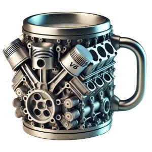 Cốc bia nhựa với mô hình cơ khí hai lớp xây dựng giữ Nhiệt Cốc nước động cơ ô tô drinkware