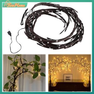 Remote Controlled LED Fairy Lights with 8 Modes for Vine Tree Branch Decoration in Christmas and Events