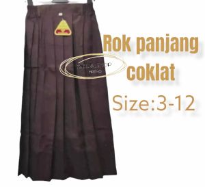Rok panjang pramuka seragam sekolah SD MI usia 6-12 tahun Rok seragam sekolah SD/MI size 3-12