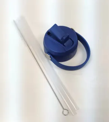 Suitable for Voss Flask / Aquaflask Series Wide Mouth Jug Handle Straw Lid (Includes Straw and Straw Brush)